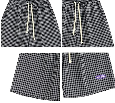 Amazon | [MLboss] ハーフパンツ メンズ ゆったり チェック